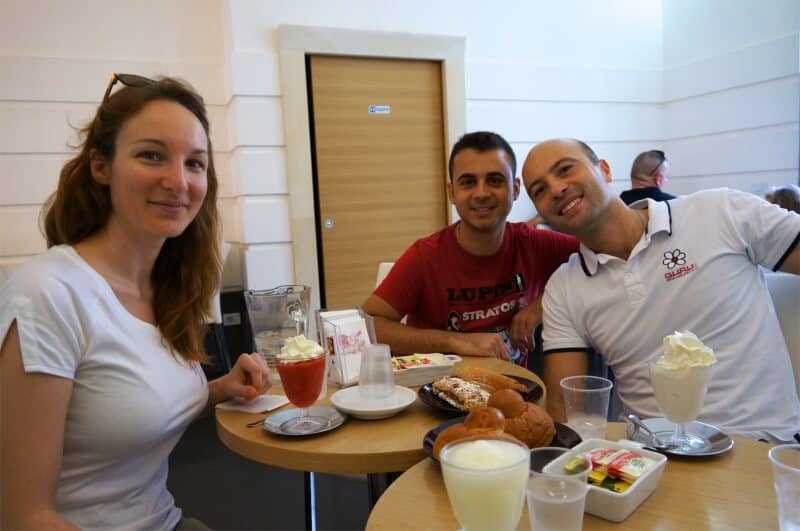 Petit déjeuner typique, Sicile, Italie