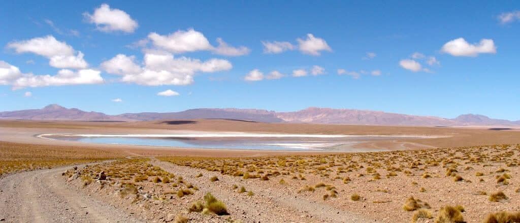 Lagune, désert, Bolivie, Uyuni