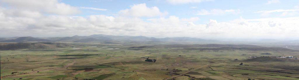 Panorama de l'Altiplano, Bolivie, Tihuanaco