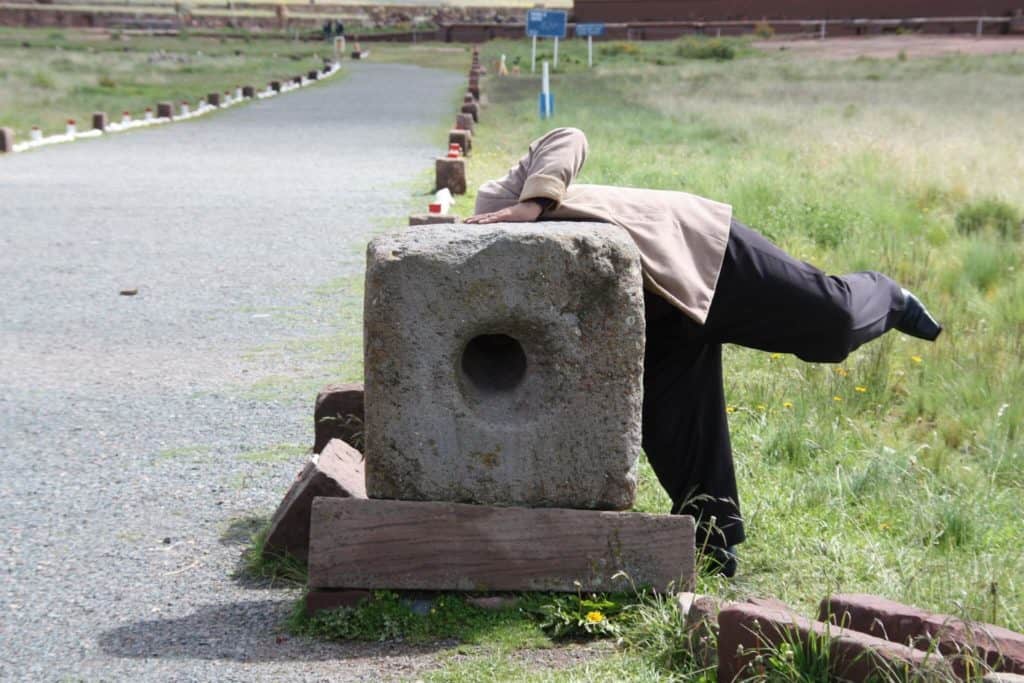 Pierre, technologie, mégaphone, Tiwanaku, Bolivie