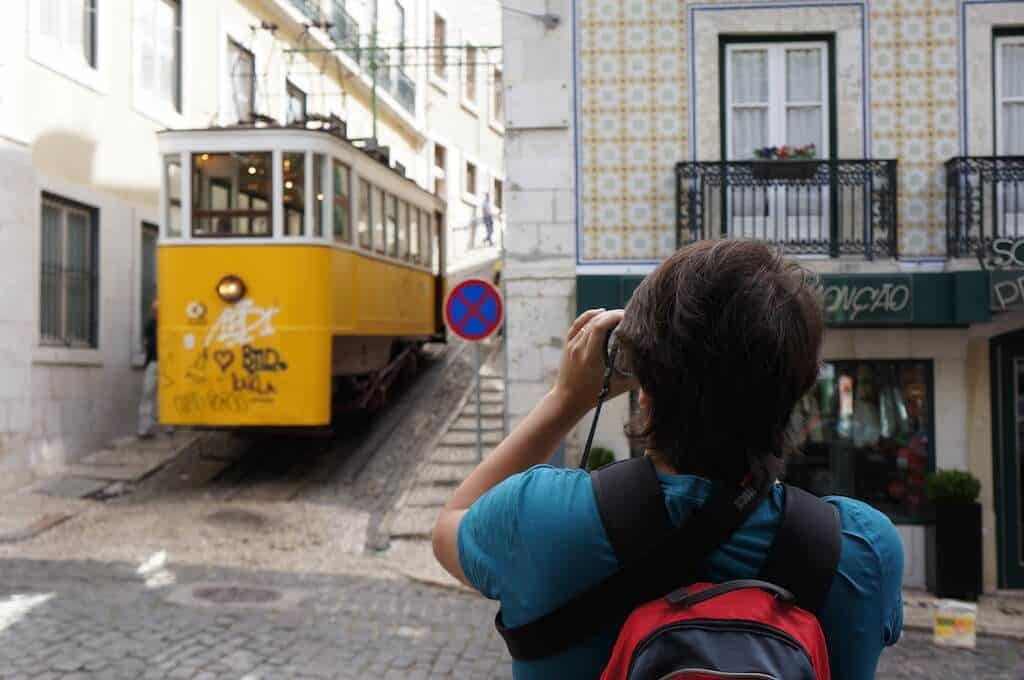 Lisbonne, Portugal, tram, élévateurs, funiculaires