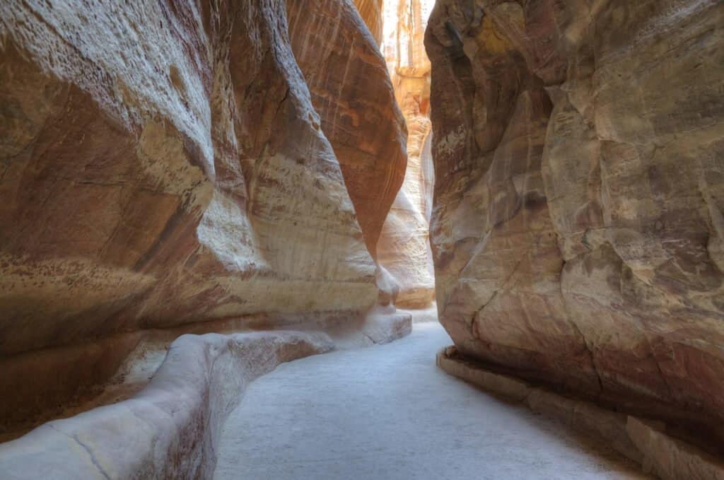 Jordanie, Pétra, Siq, canyon