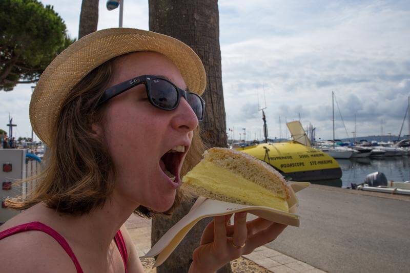 tarte tropézienne, Sainte-Maxime, France, Var, côte d'Azur, Provence