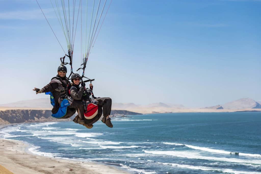 Parapente, Paracas, pérou