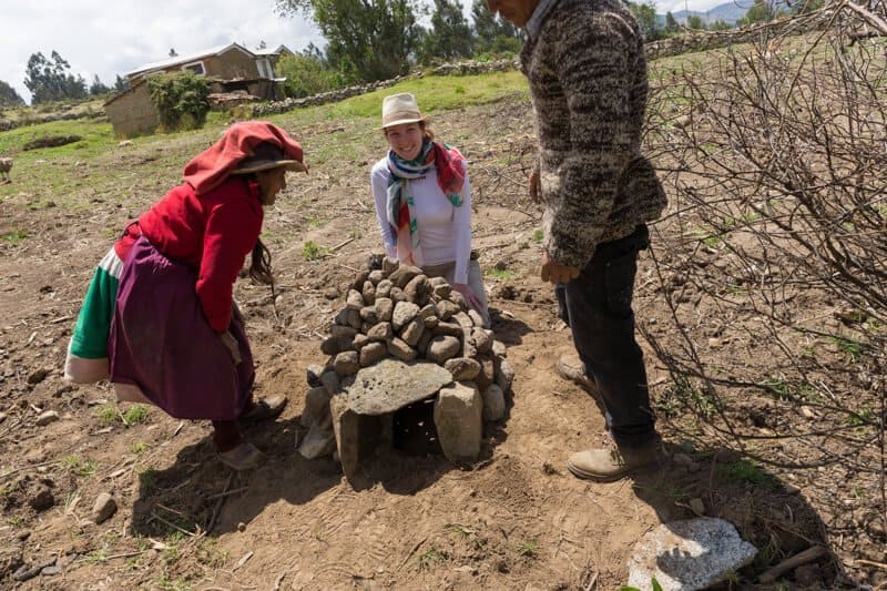 Pachamanca, Andes, Pérou