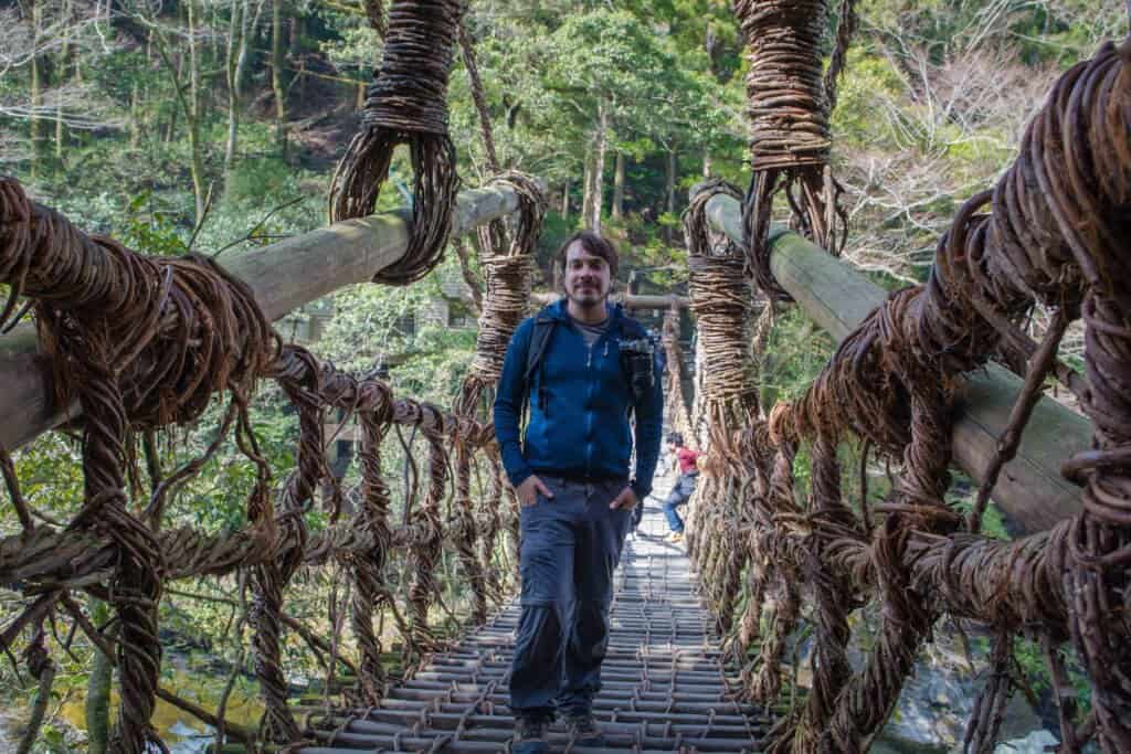 Japon, Shikoku, Kazurabashi, pont