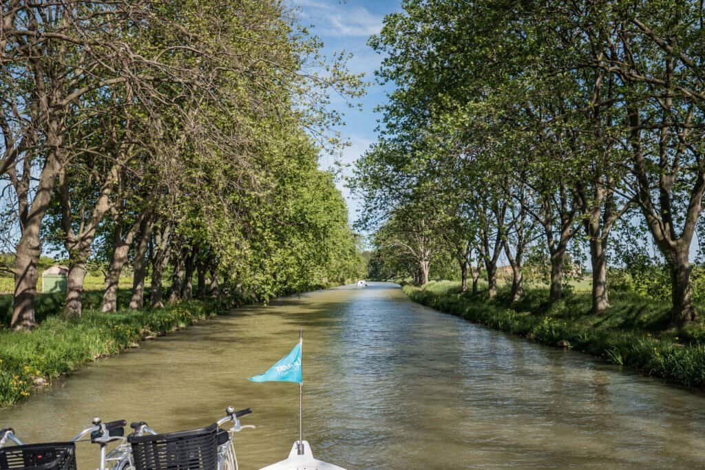 péniche, canal du Midi, vacances, France