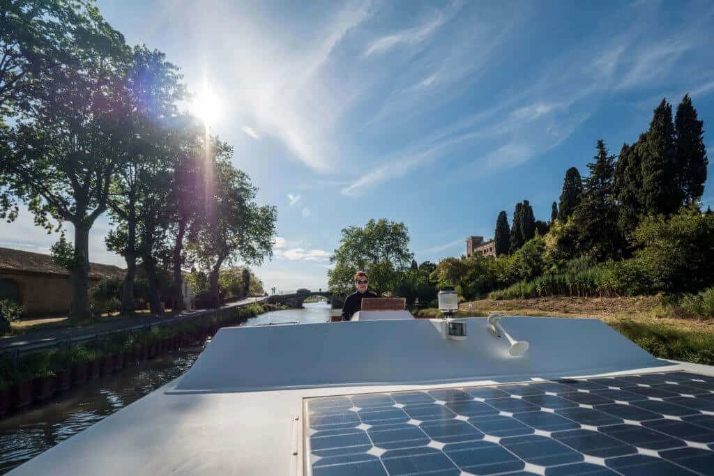 péniche, canal du Midi, vacances, France