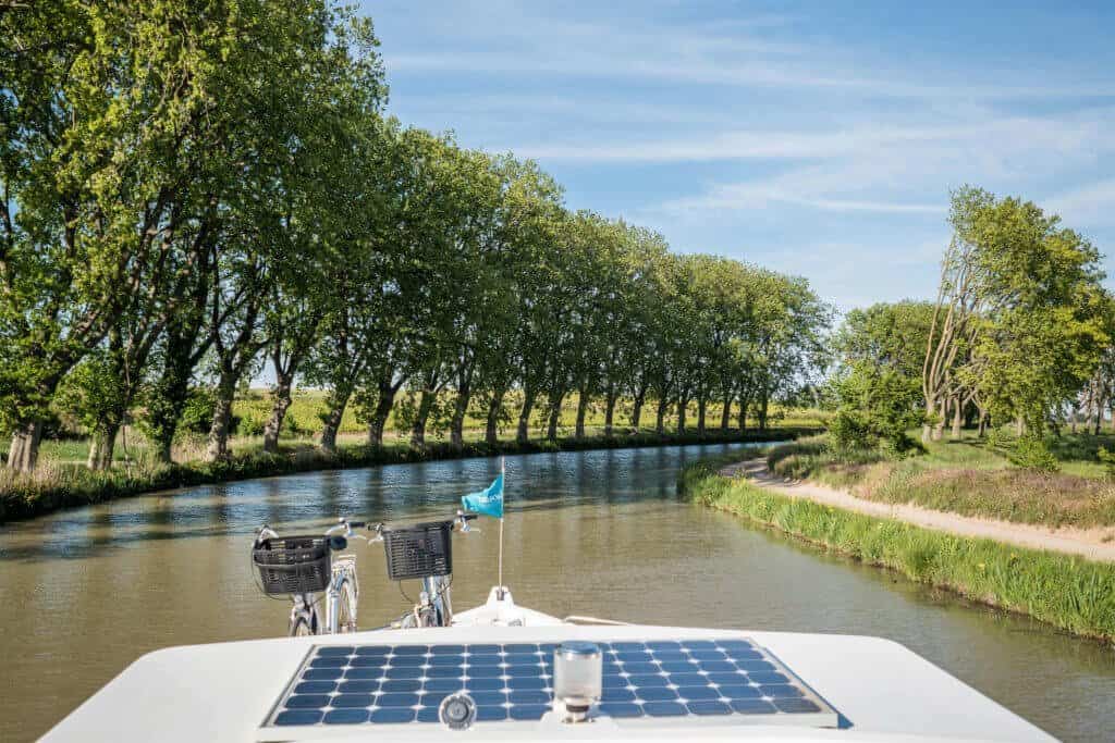 péniche, canal du Midi, vacances, France