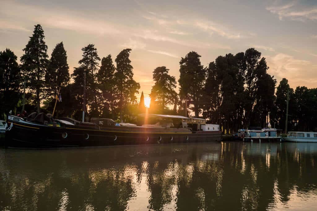 péniche, canal du Midi, vacances, France