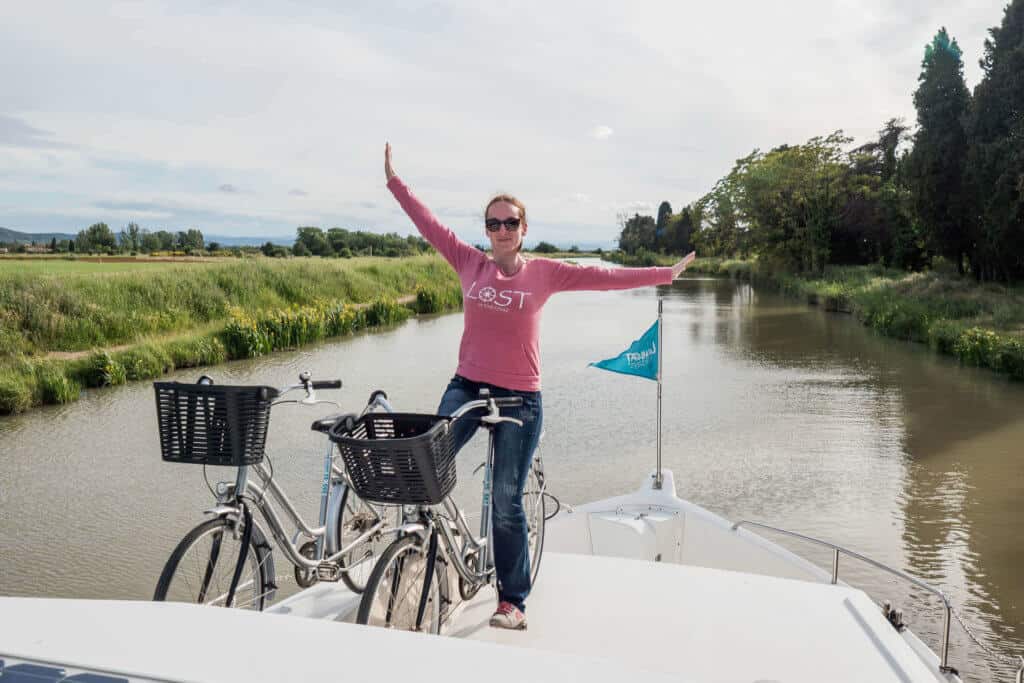 péniche, canal du Midi, vacances, France