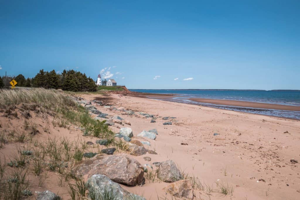 l’ile du Prince Édouard, Prince Edward Island, PEI, Canada, plage, phare