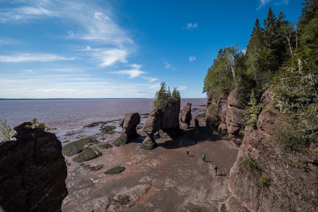 Nouveau Brunswick, Canada, voyage, roadtrip, Baie de Fundy, Hopewell Rocks