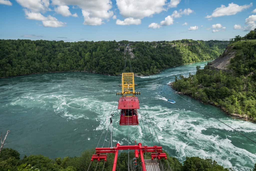 Niagara, chutes, rivière, Ontario, Canada, Amérique du Nord, roadtrip, voyage, famille, nature, Niagara Whirlpool, Whirlpool Aero Car