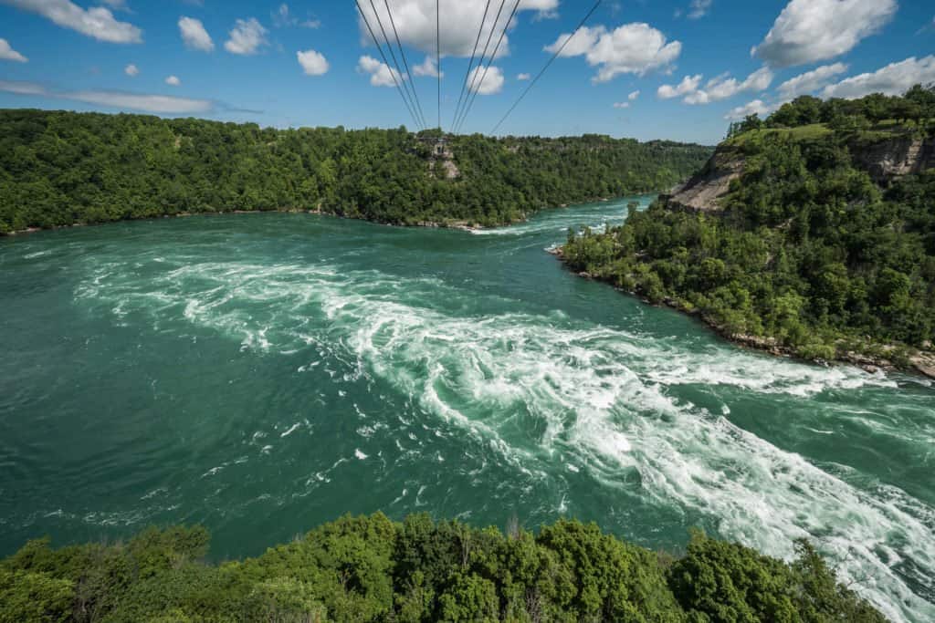 Niagara, chutes, rivière, Ontario, Canada, Amérique du Nord, roadtrip, voyage, famille, nature, Niagara Whirlpool, Whirlpool Aero Car