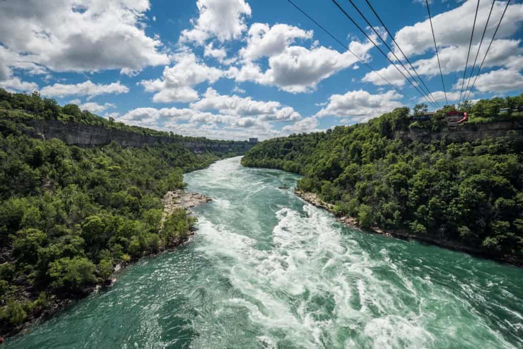 Niagara, chutes, rivière, Ontario, Canada, Amérique du Nord, roadtrip, voyage, famille, nature, Niagara Whirlpool, Whirlpool Aero Car