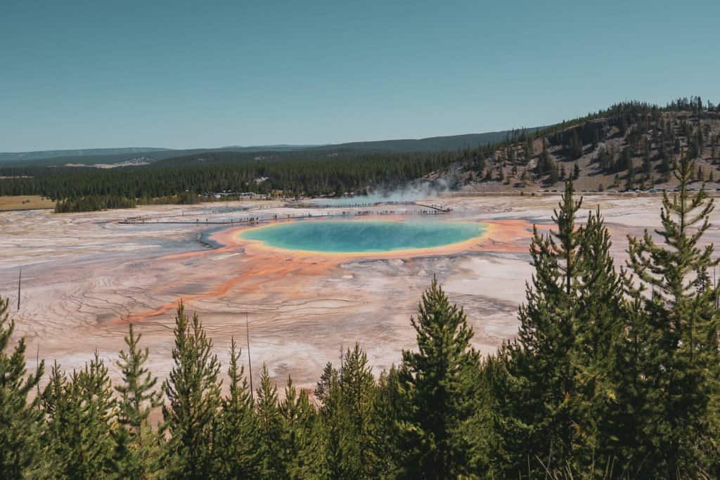 Yellowstone, Grands Parcs, parc national, réserve, nature, USA, Amérique, américain, animaux, roadtrip, visiter, voyage, conseils, Grand Prismatic Spring,