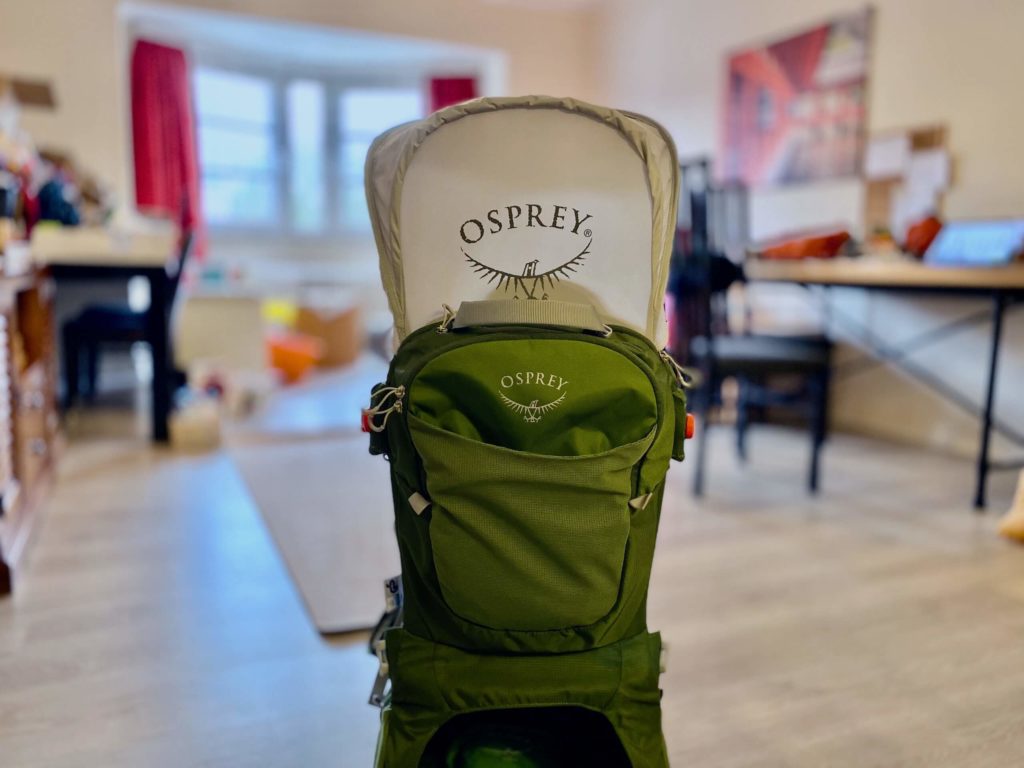 sac porte-bébé, Osprey Poco AG Plus, test matériel, sac à dos bébé, randonner bébé, voyage bébé