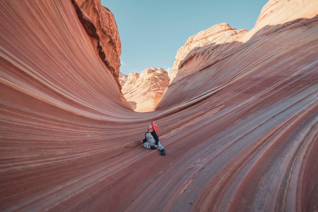 The Wave, USA, voyage, randonnée, famille, bébé