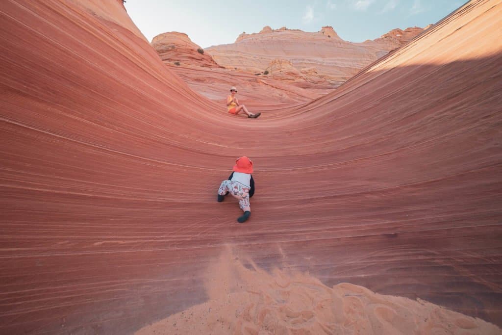 The Wave, USA, voyage, randonnée, famille, bébé