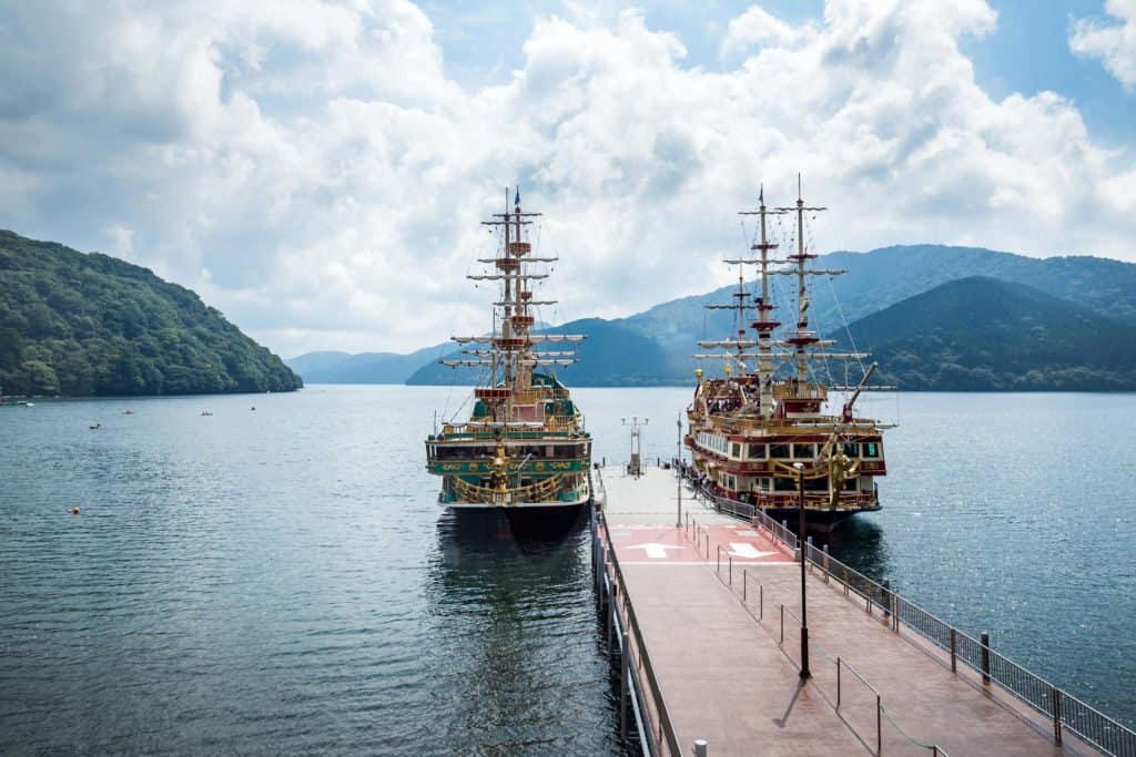 Hakone, Japon, voyage, bateau, lac Ashi