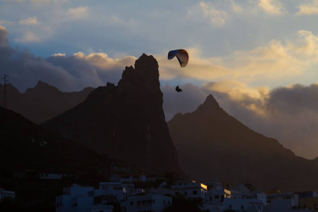 vol en parapente ile canaries