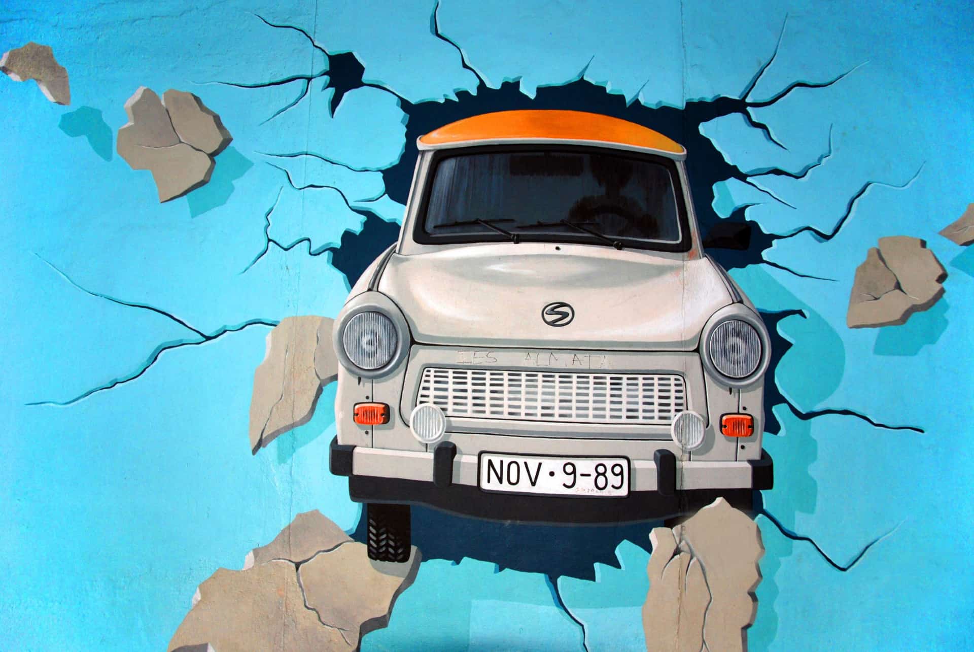 la trabant traverse le mur