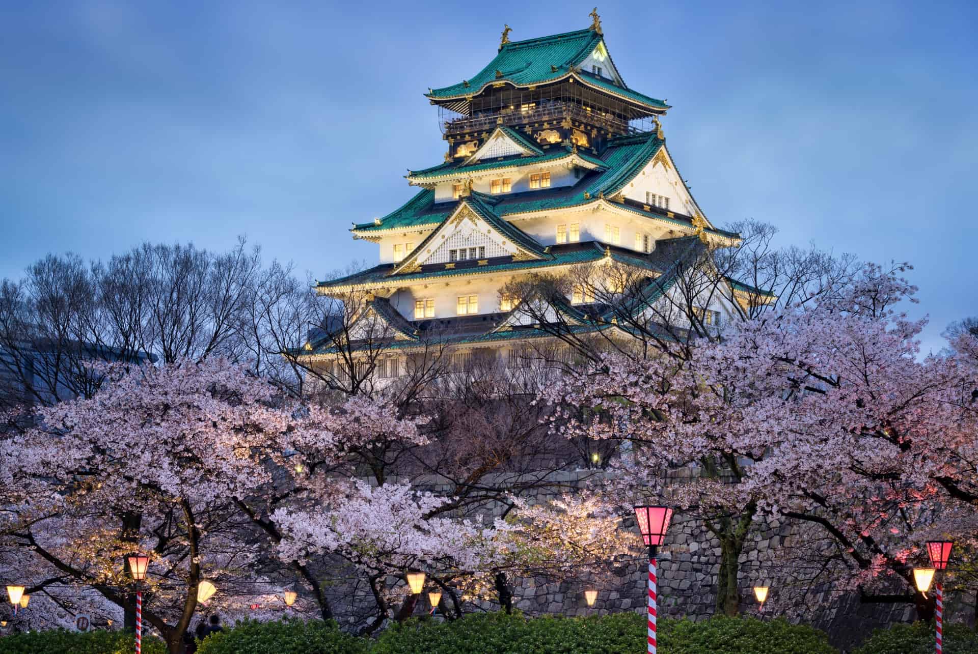 osaka castle printemps