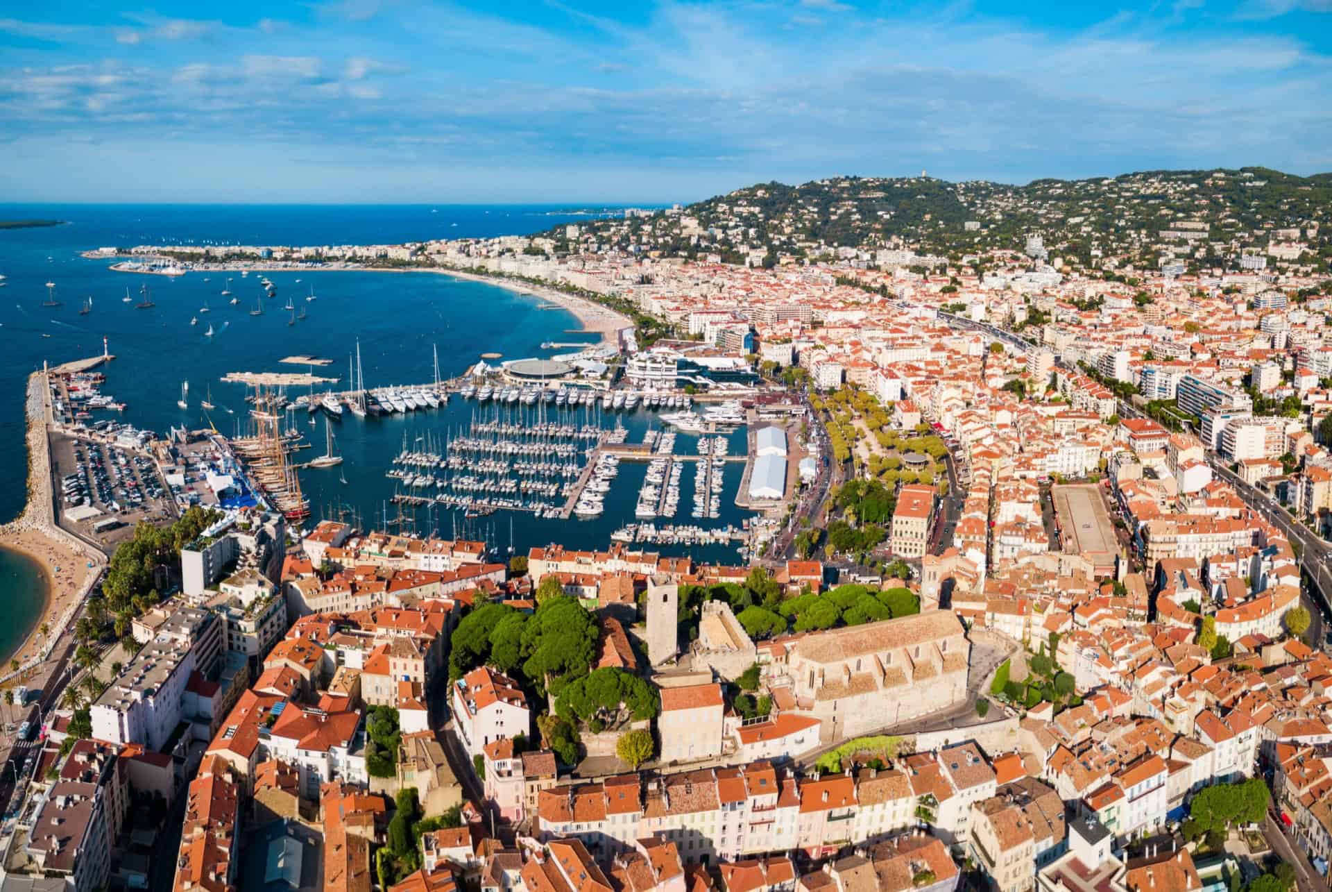 vue aerienne cannes