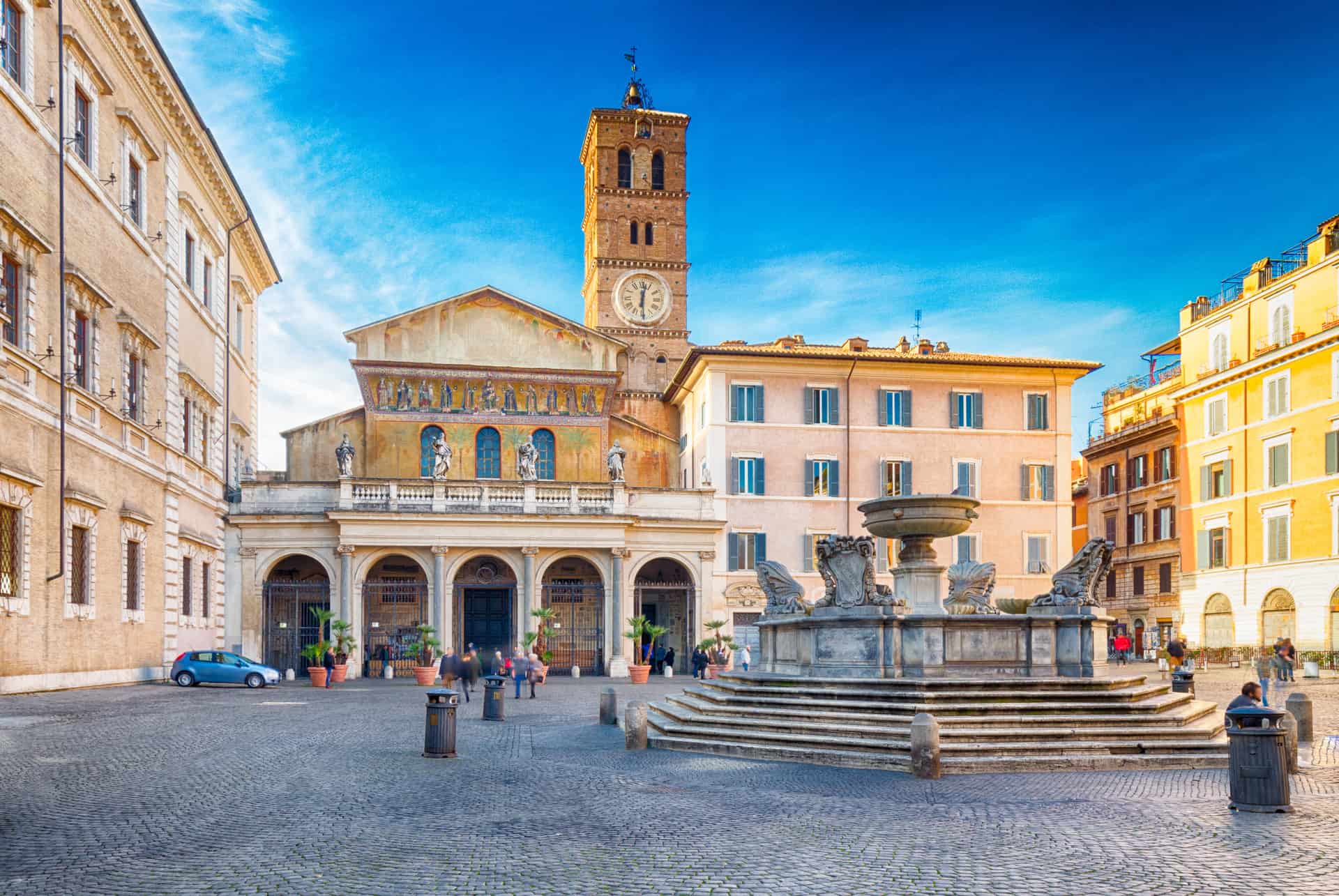 trastevere rome en avril