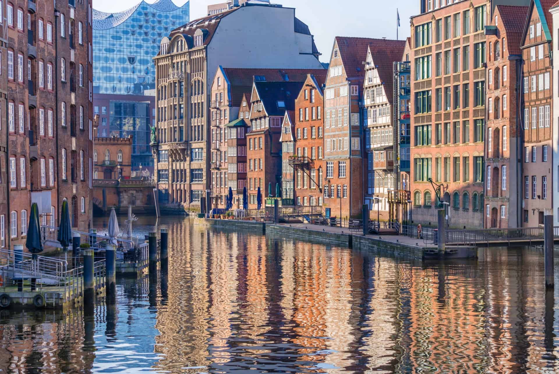 canal dans la vieille ville hambourg