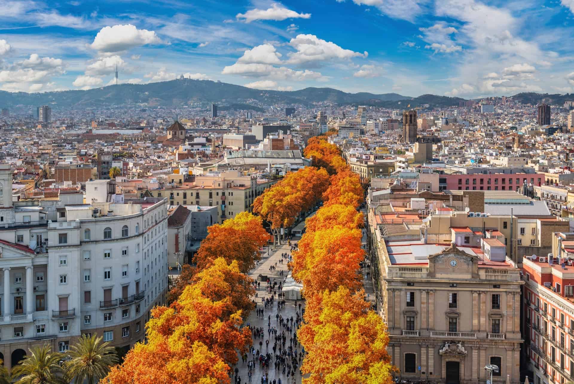 barcelone en automne