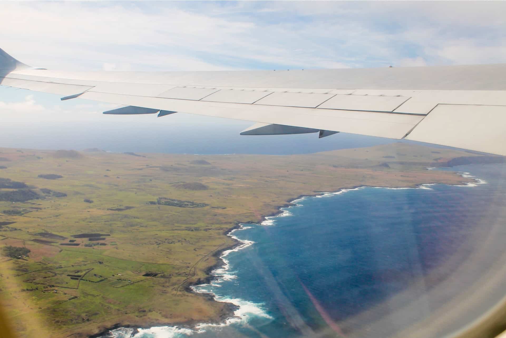 ile de paques depuis avion