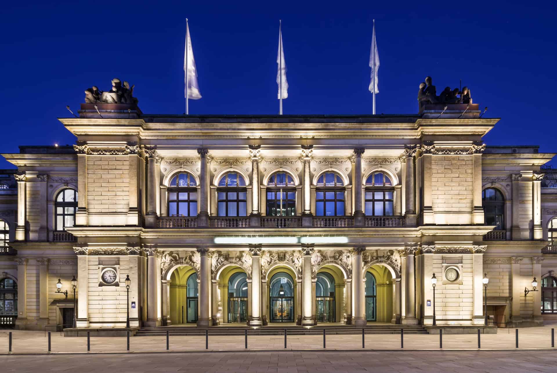 la bourse vue de nuit