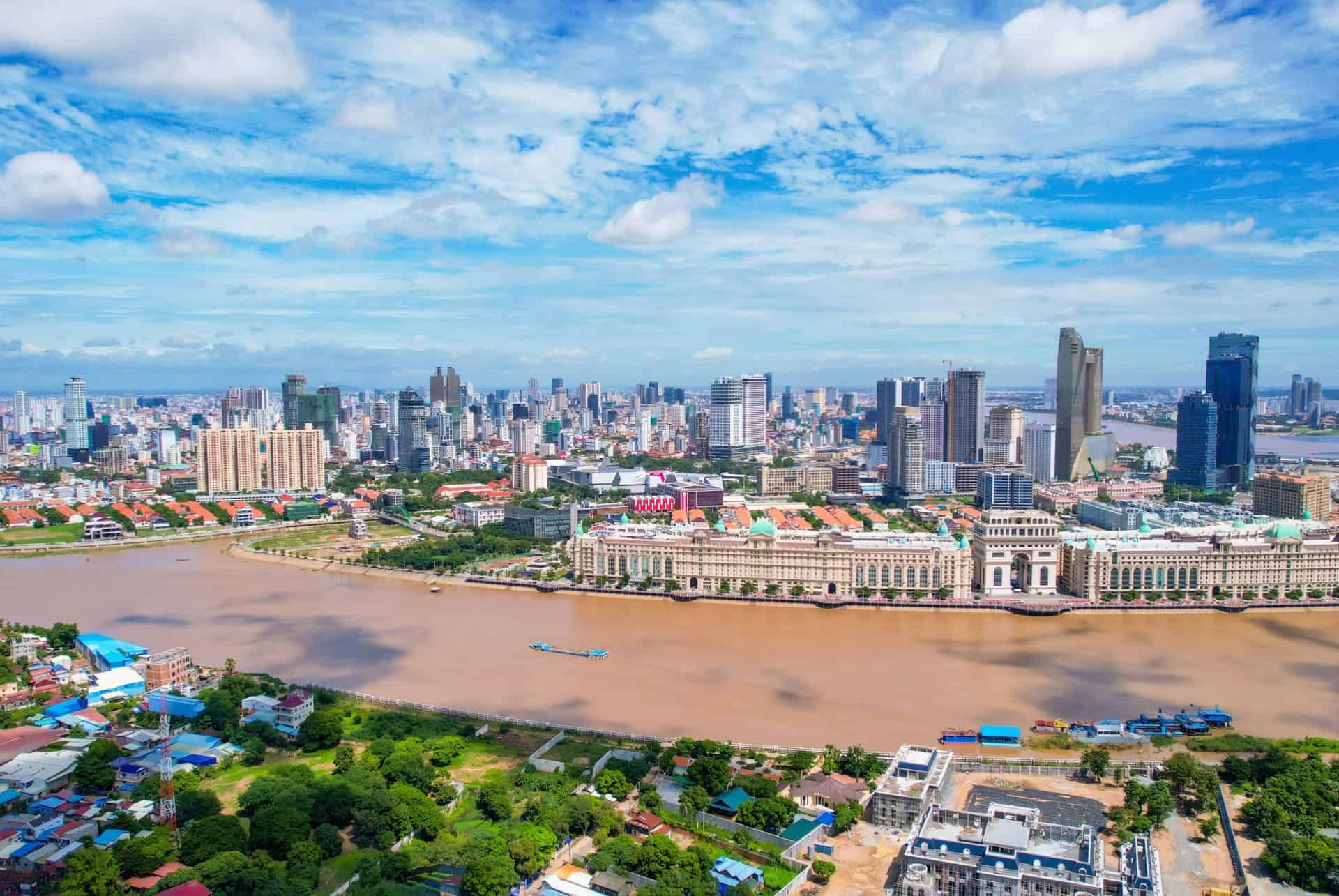 vue aerienne phnom penh