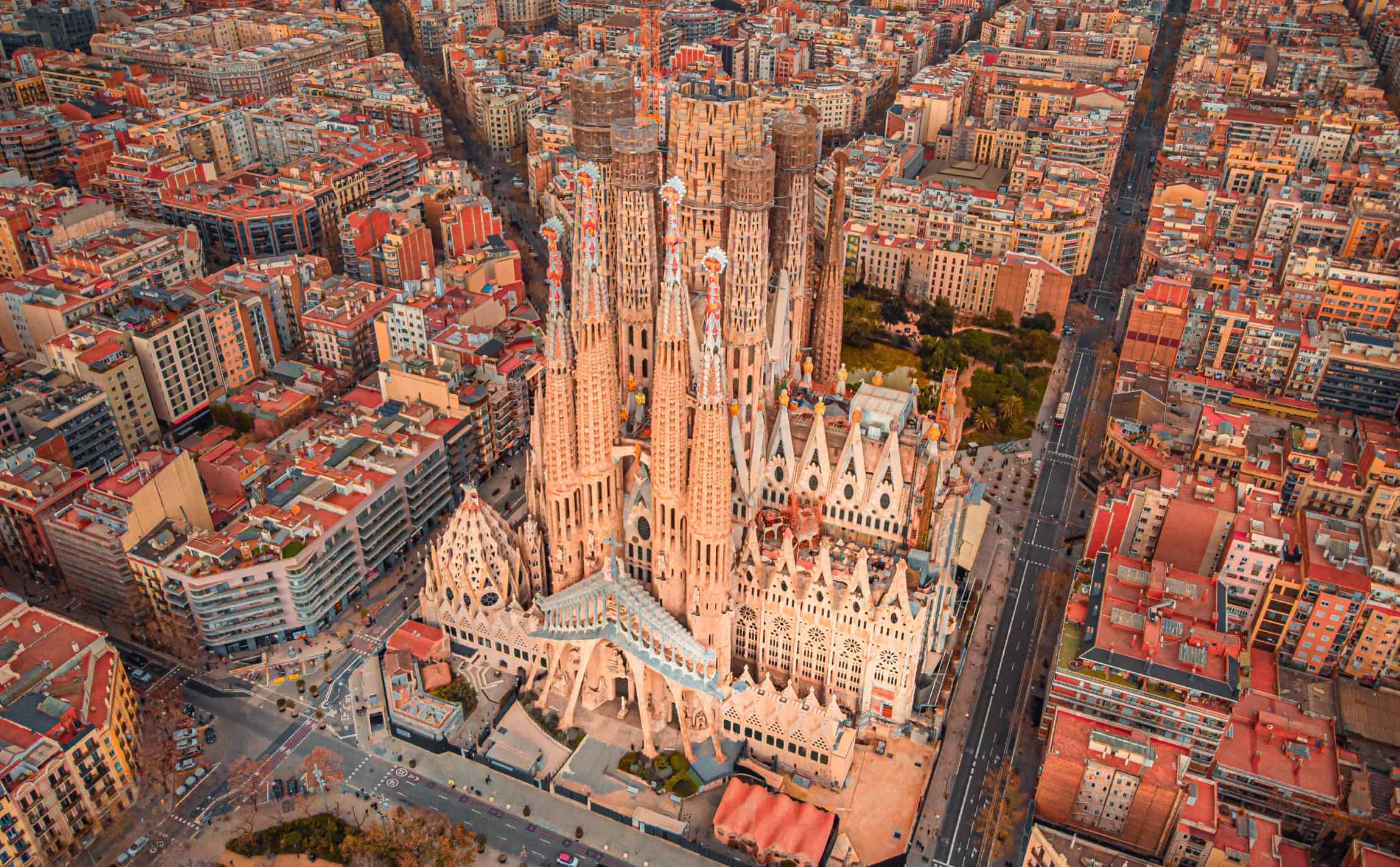 barcelone au printemps en avril