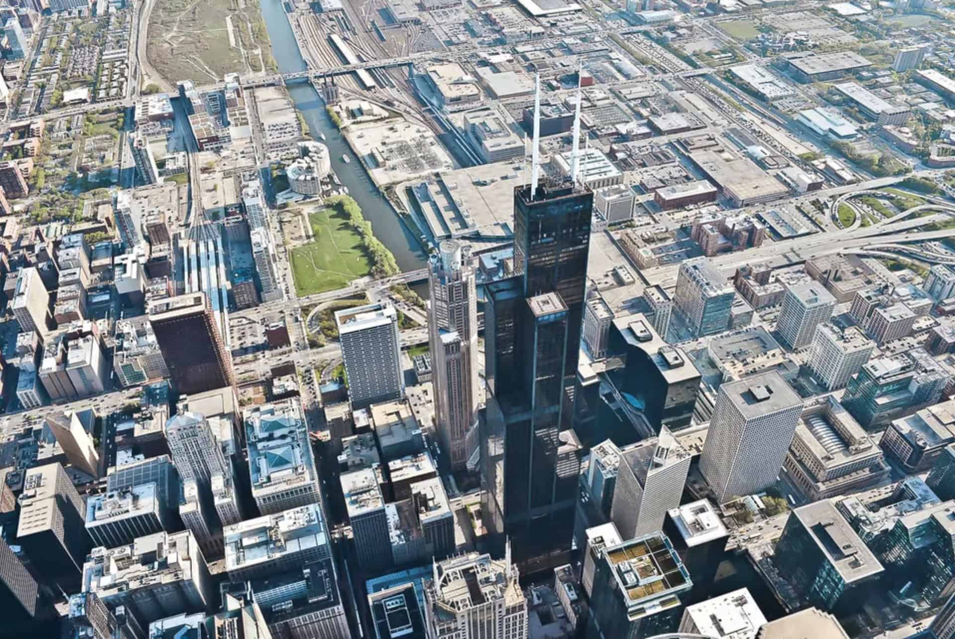 vue sur chicago depuis le skydeck