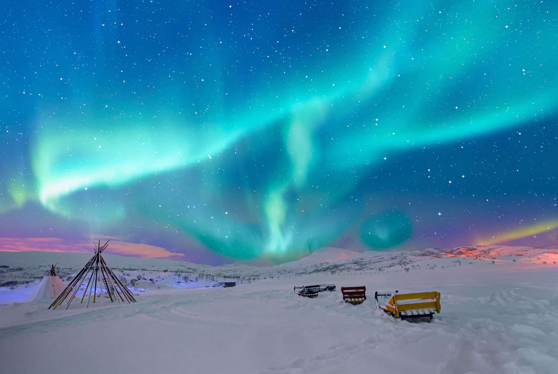 aurores boreales en norvege