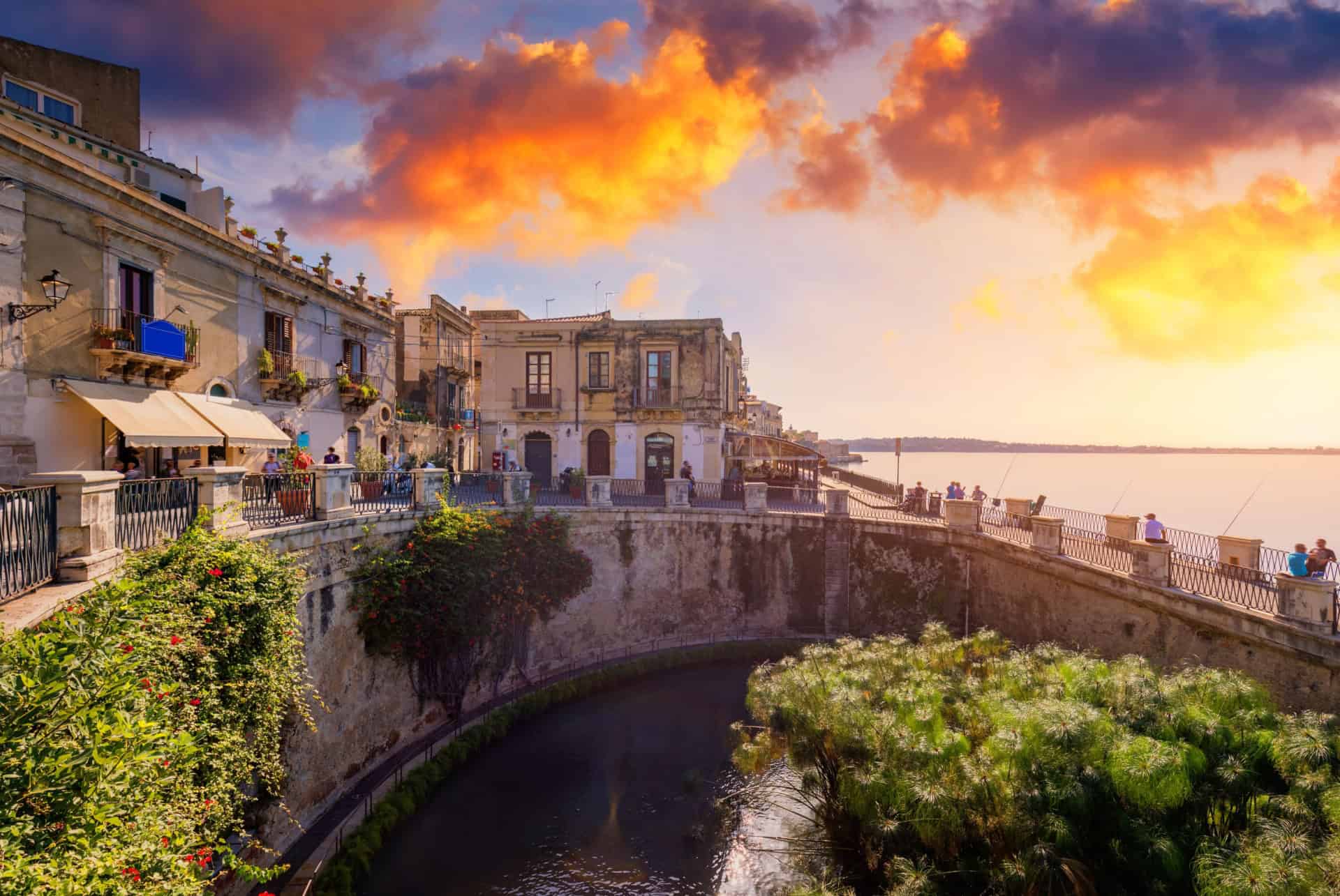 fontaine d'Arethusa à Ortigia,