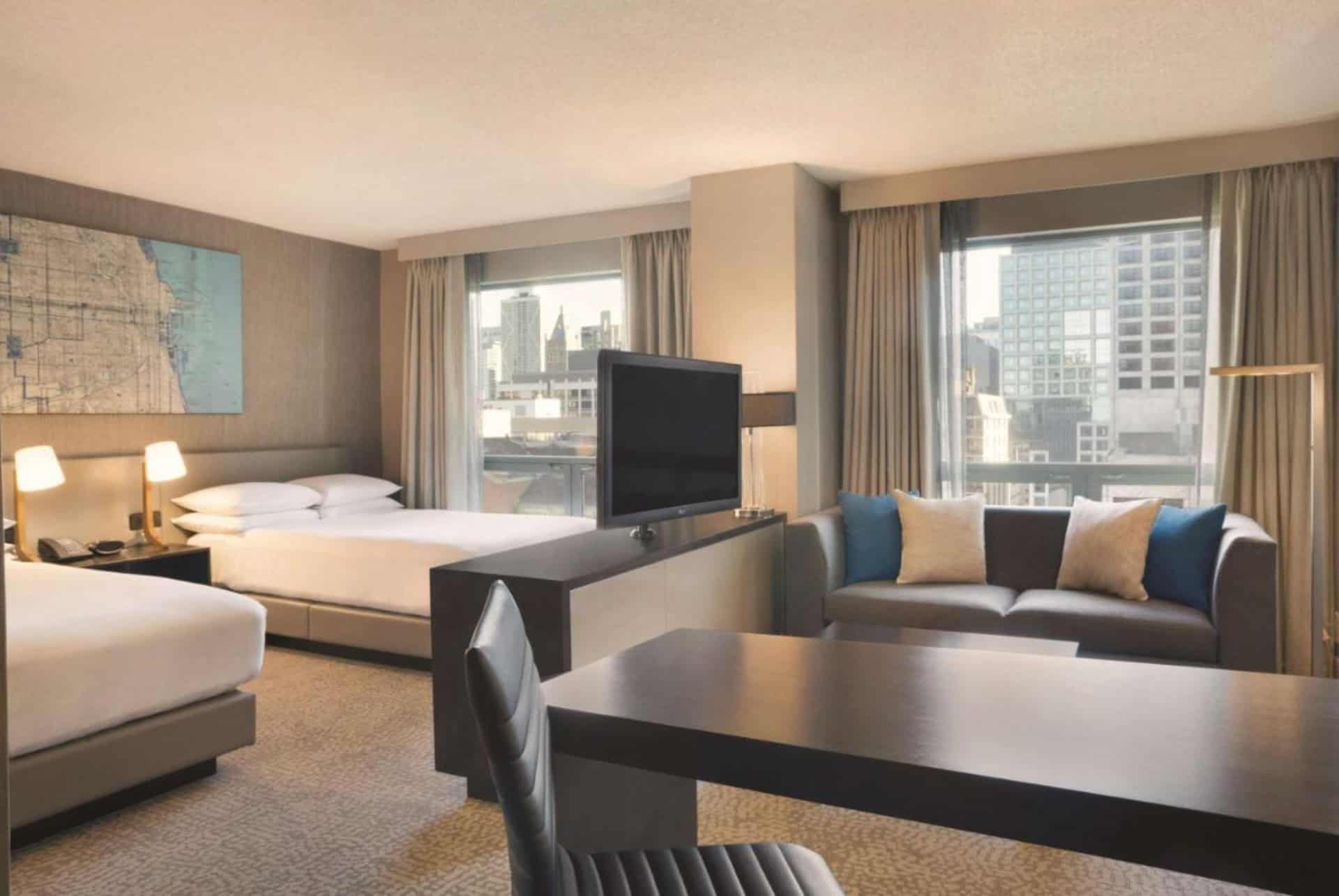 hilton chicago magnificent mile suites piscine
