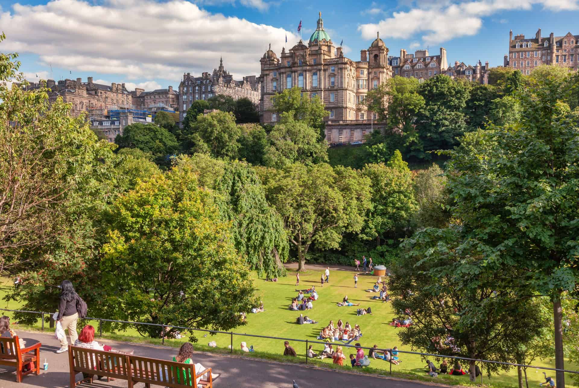 jardins de Princes Street que faire à edimbourg