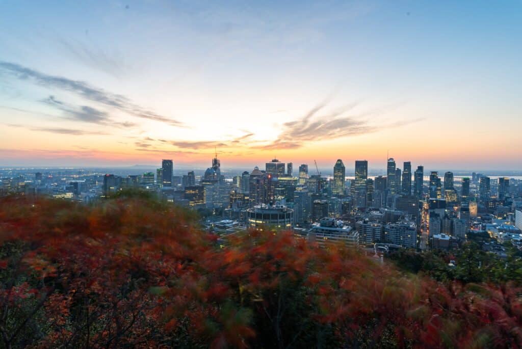 vue belvedere chalet mont royal