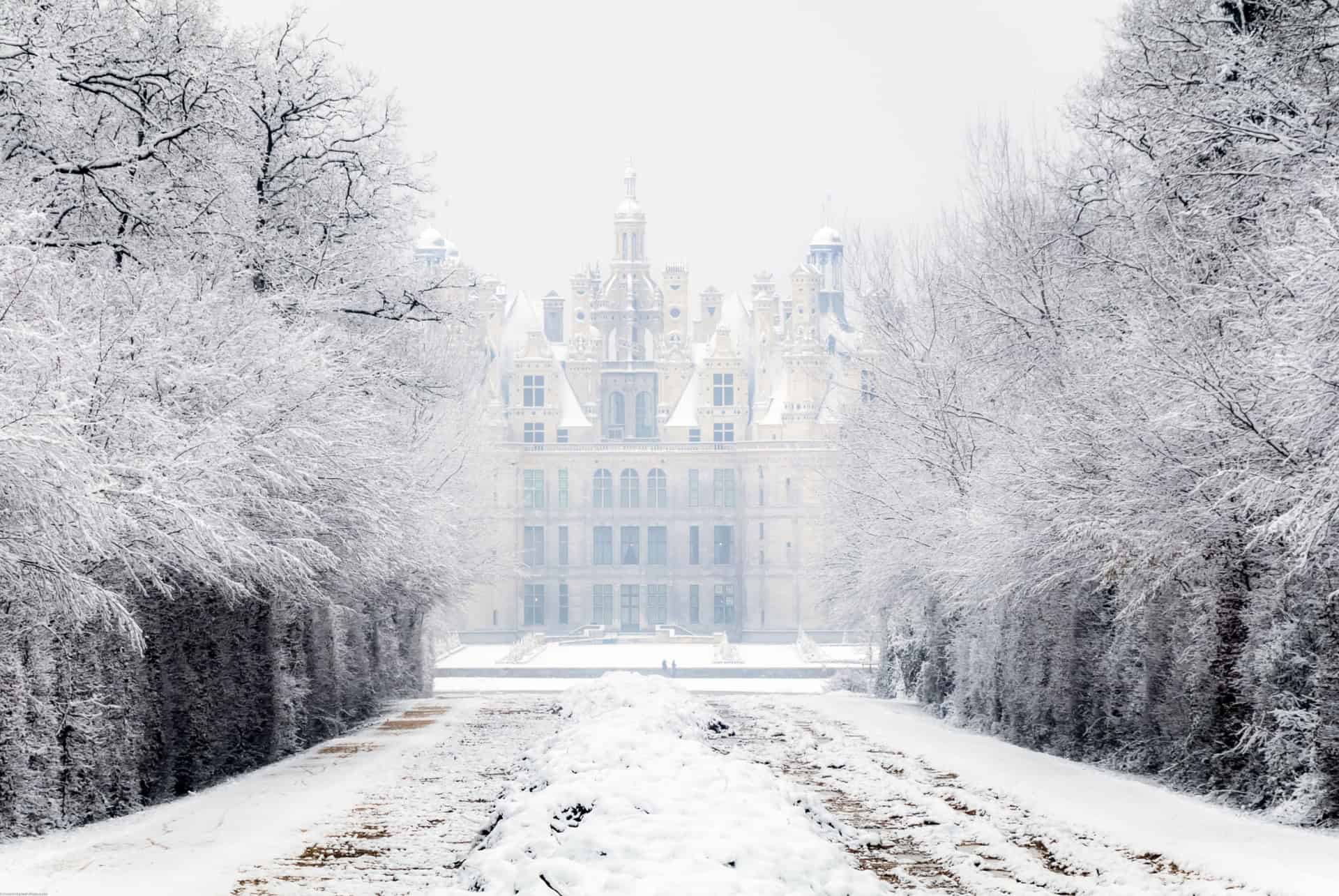 chateau de la loire hiver