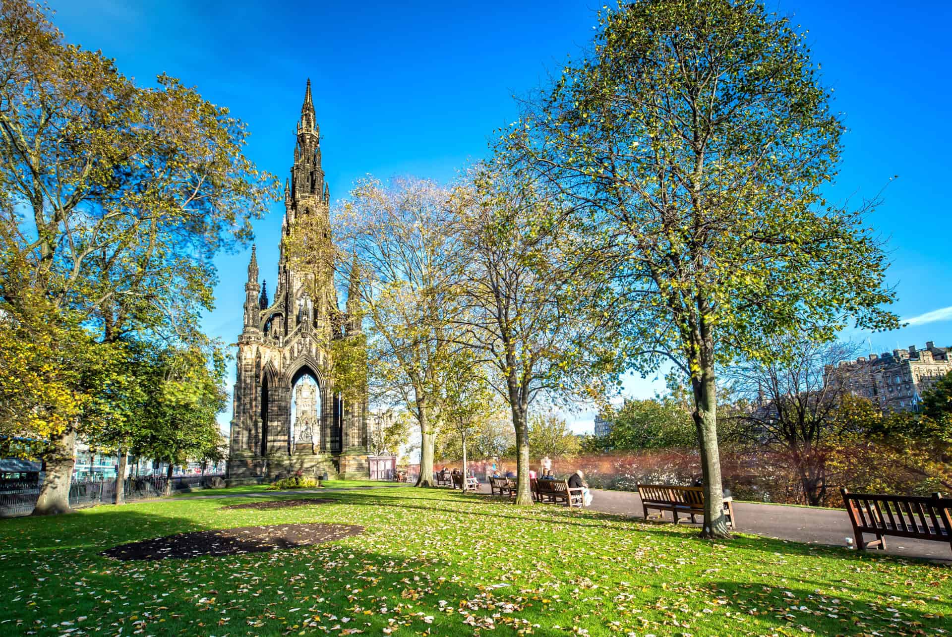 edimbourg en 2 jours scott monument et jardins de princes street