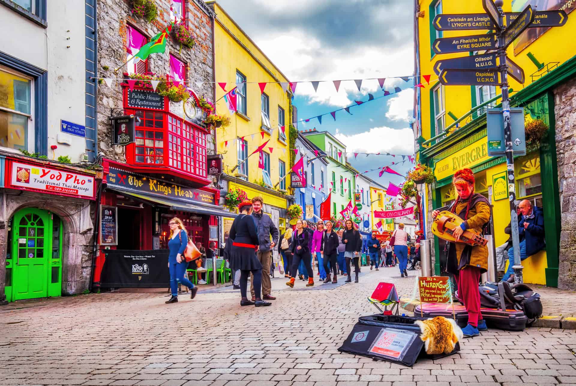 rue du centre ville de galway