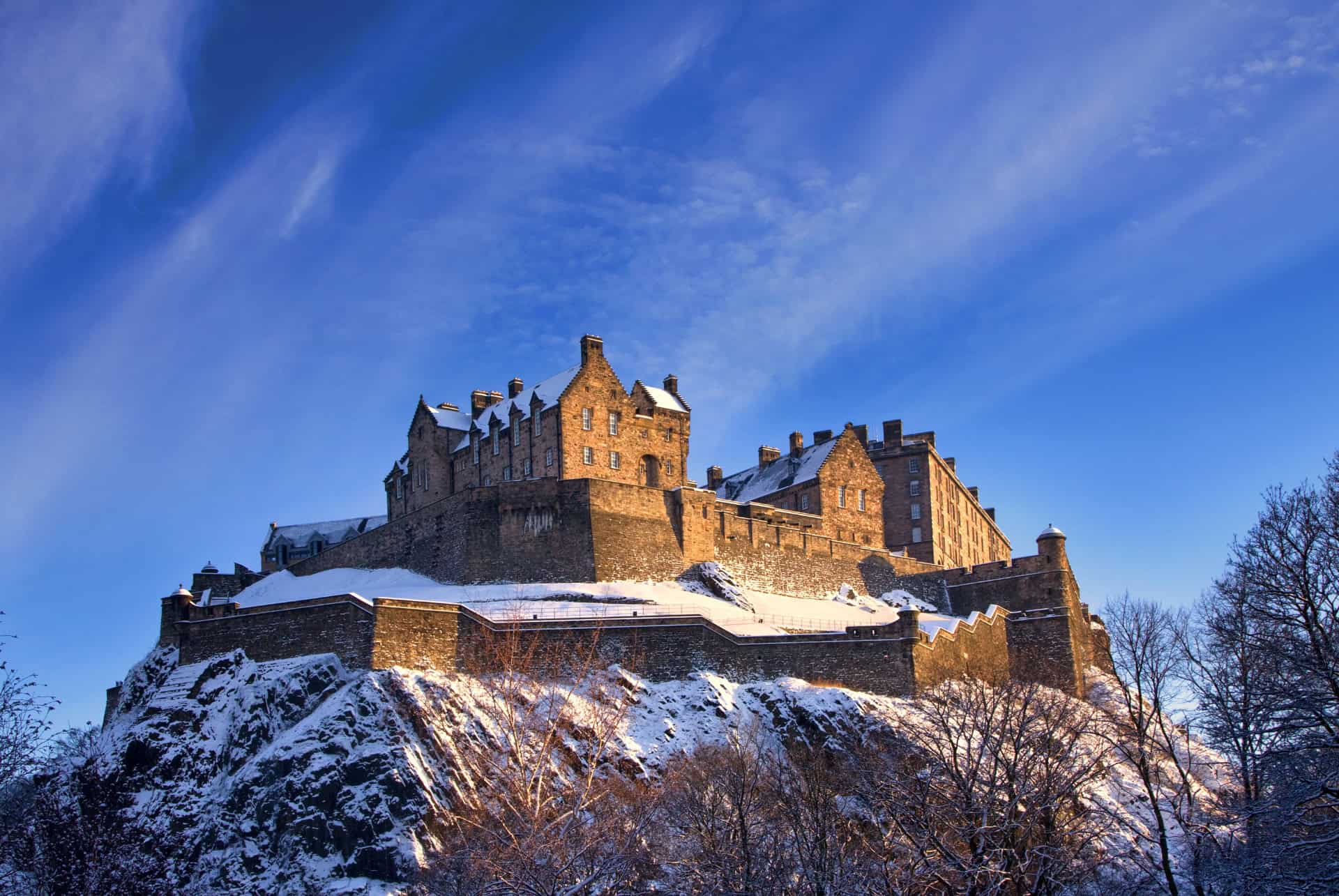 chateau edimbourg hiver