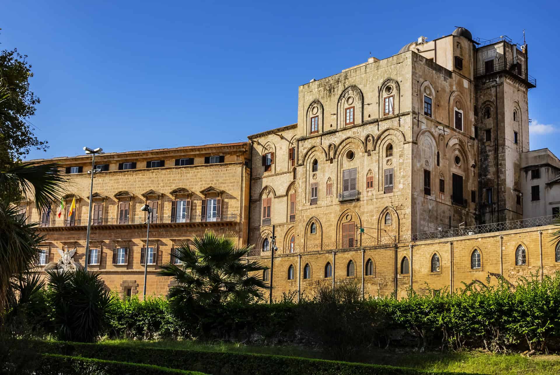 vue sur le palais des normands