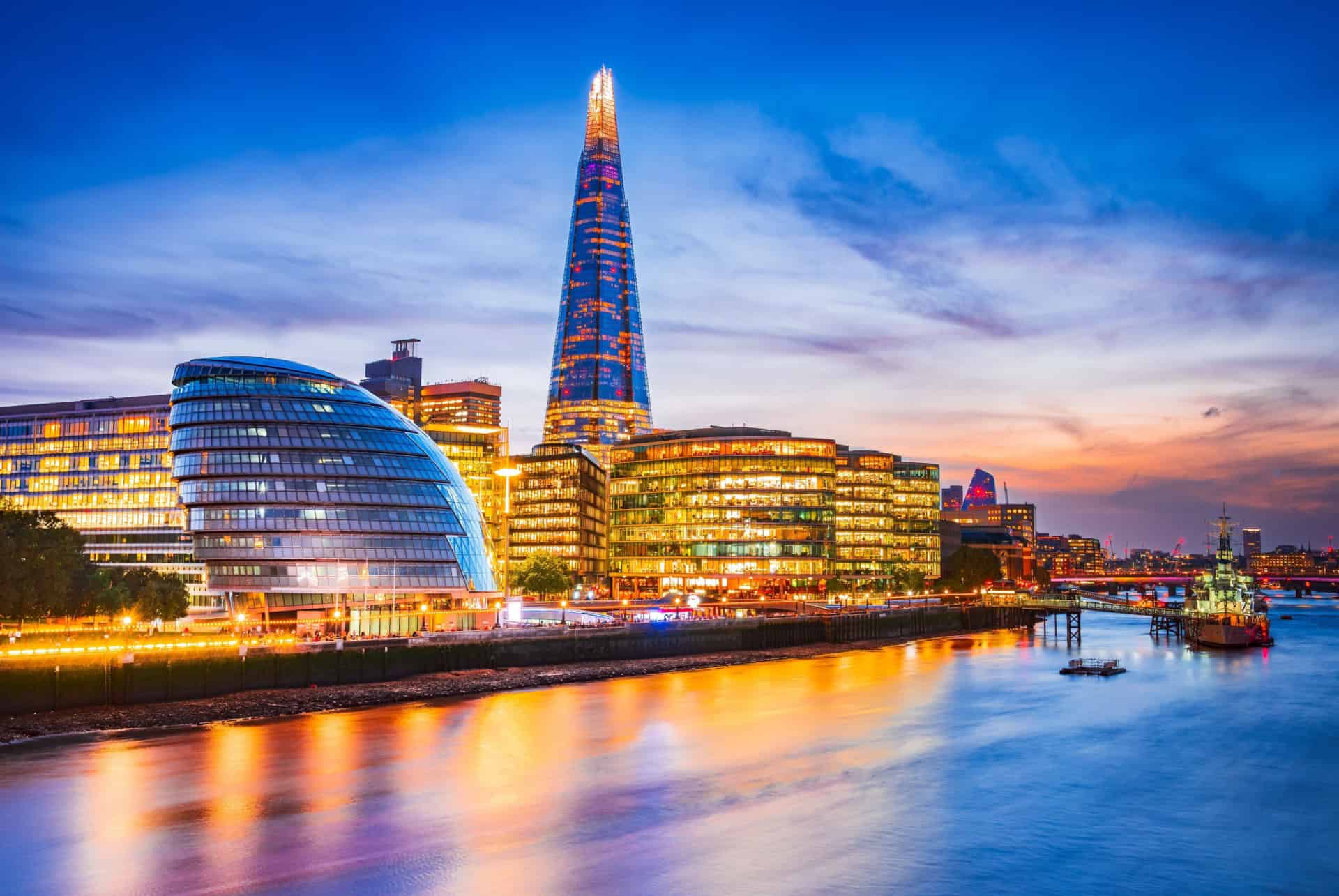 the shard by night