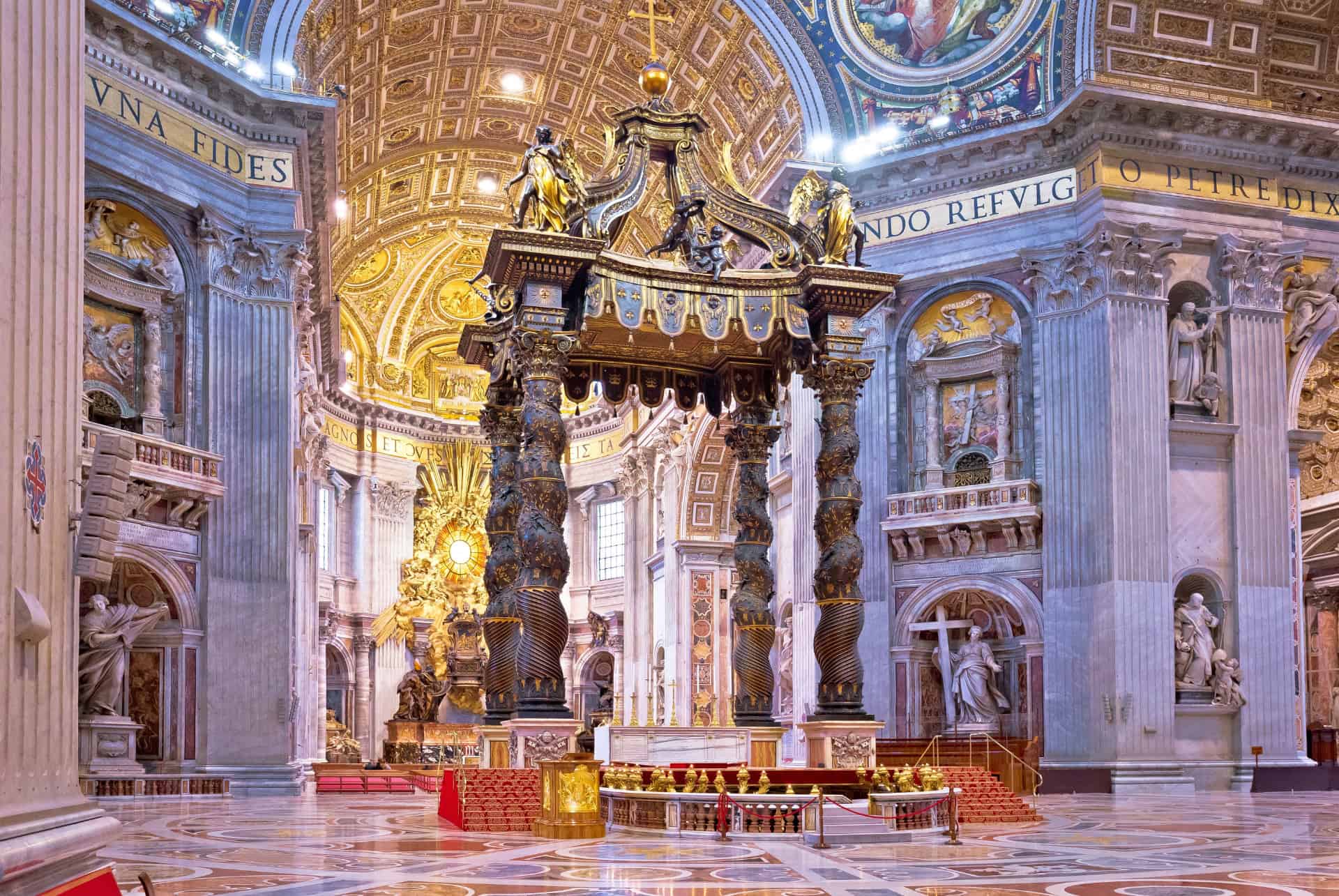 baldaquin bernin basilique saint pierre rome